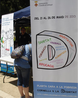 Participació de la Infermera virtual a la jornada "Planta cara a la pobresa" . Cornellà de llobregat