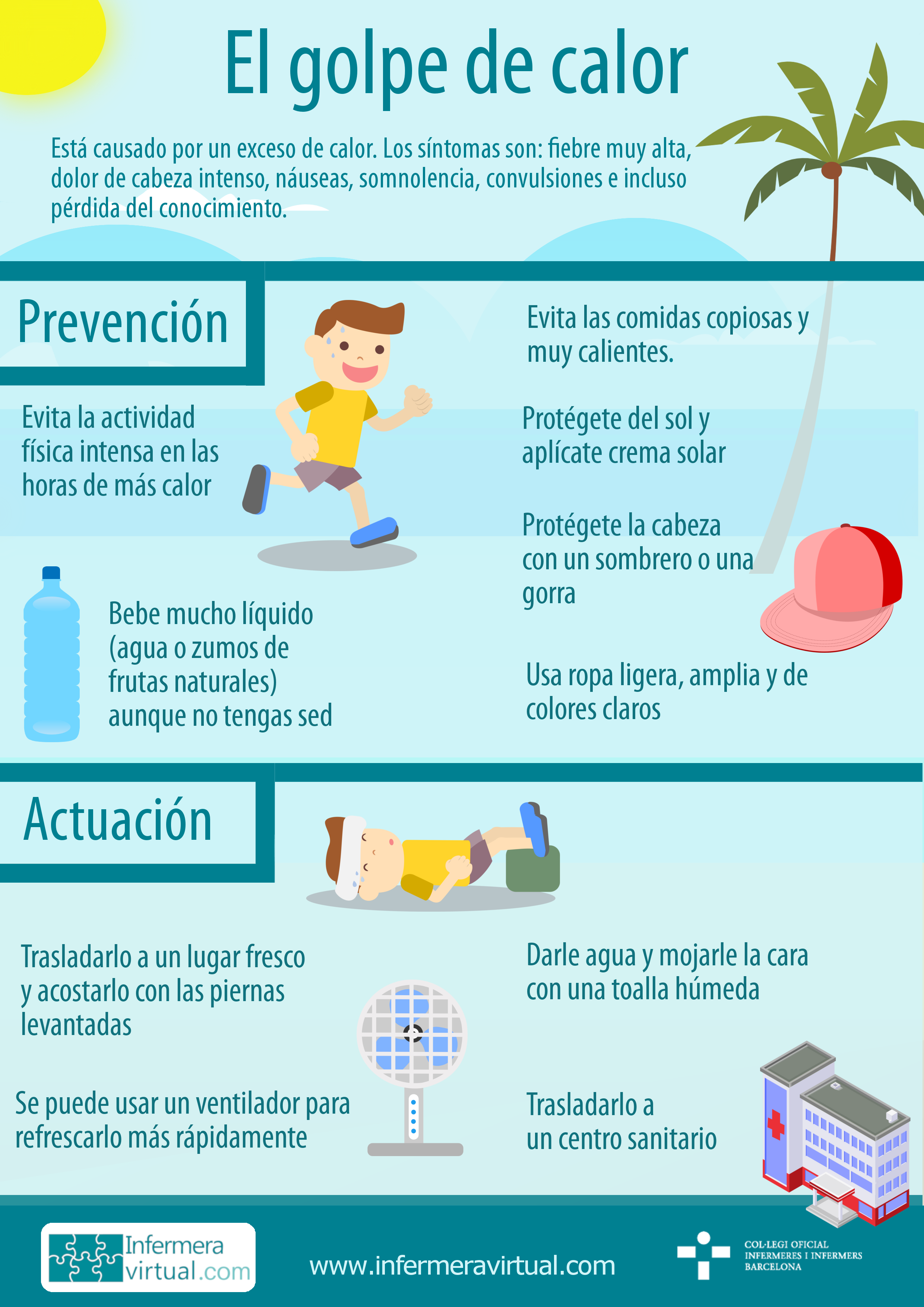 Infografia Golpe de calor - recomendaciones