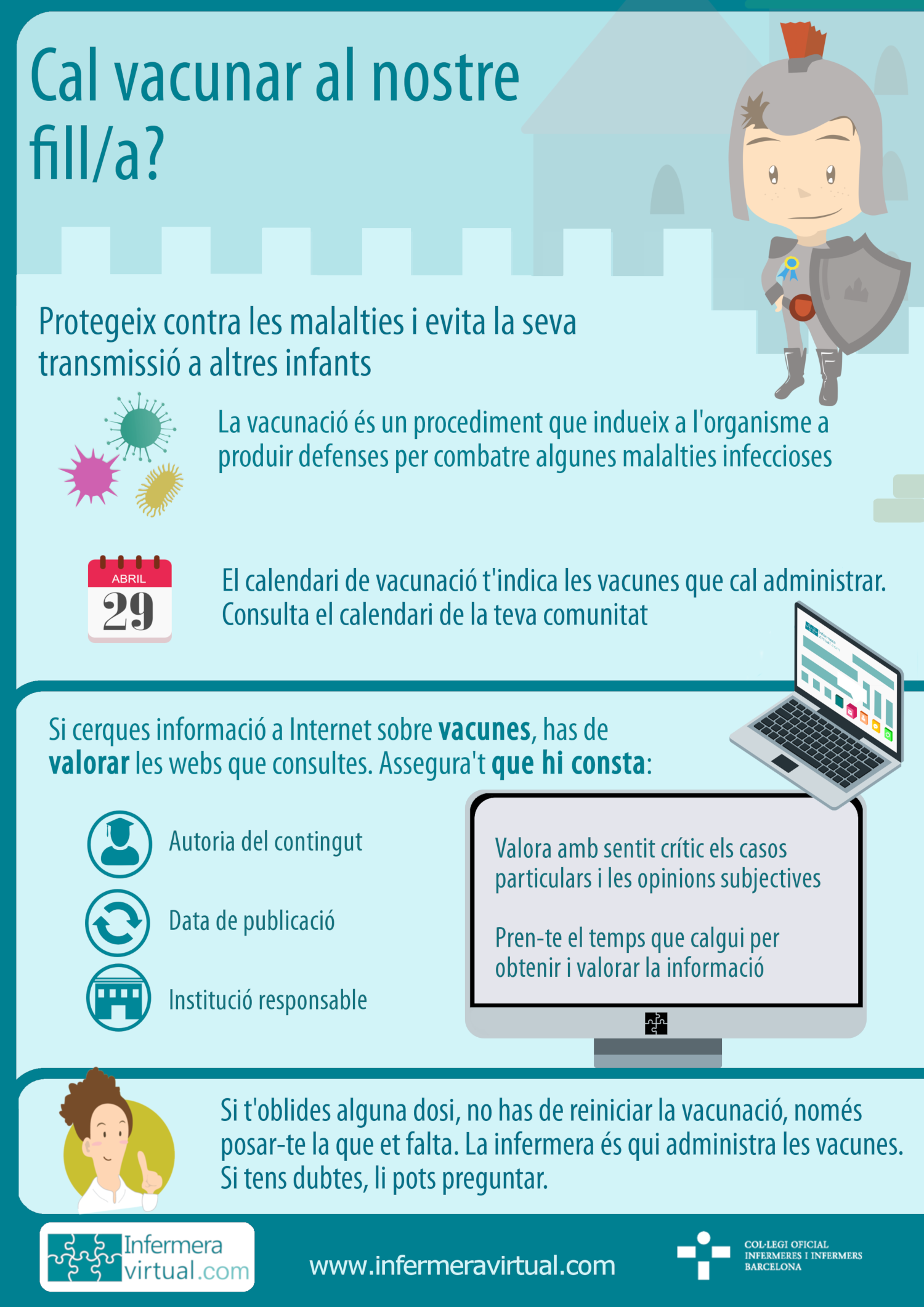 Infografia: Cal vacunar al nostre fill?