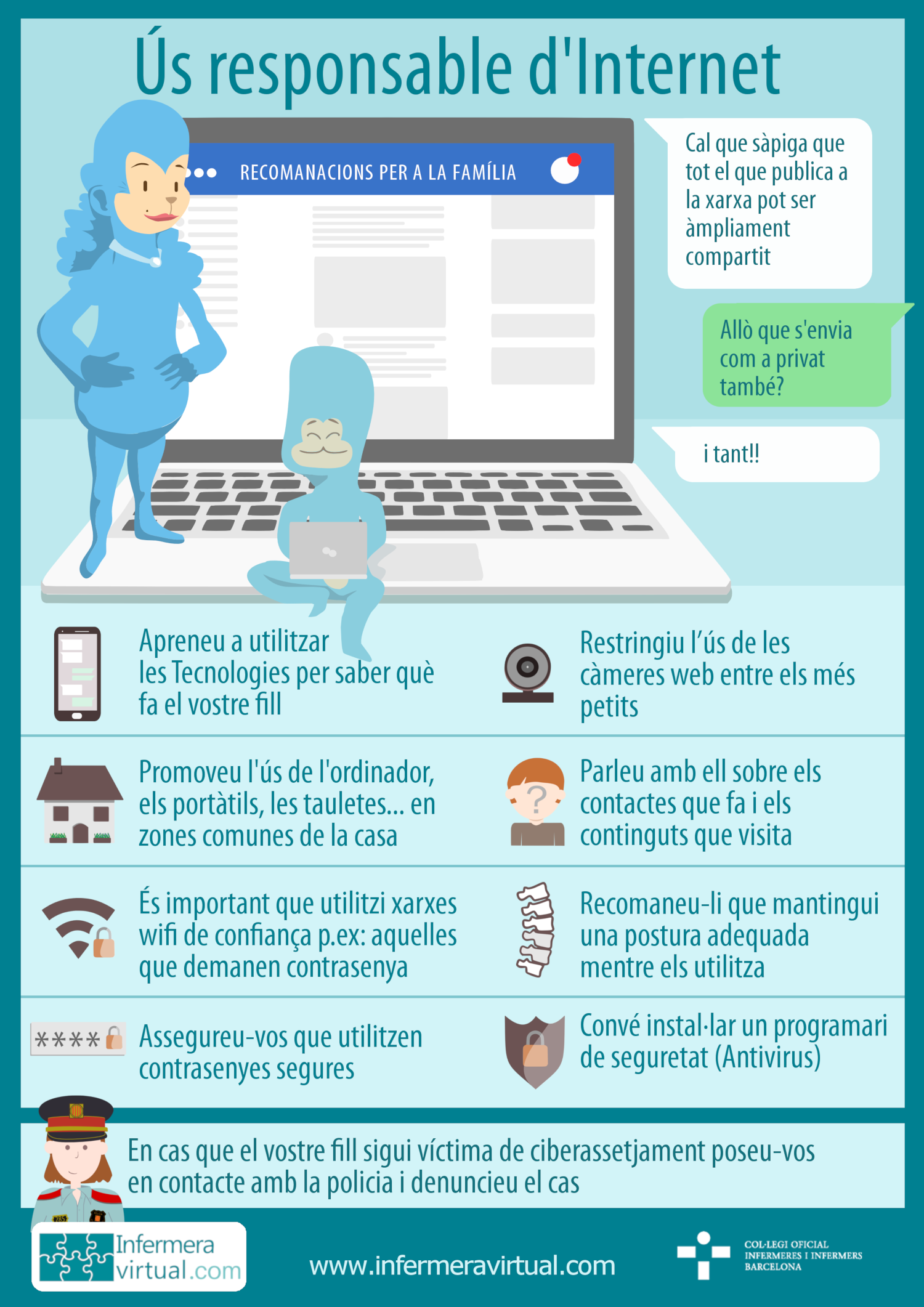 Infografia Ús responsalbe d'internet