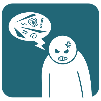 emoticono expresando rabia