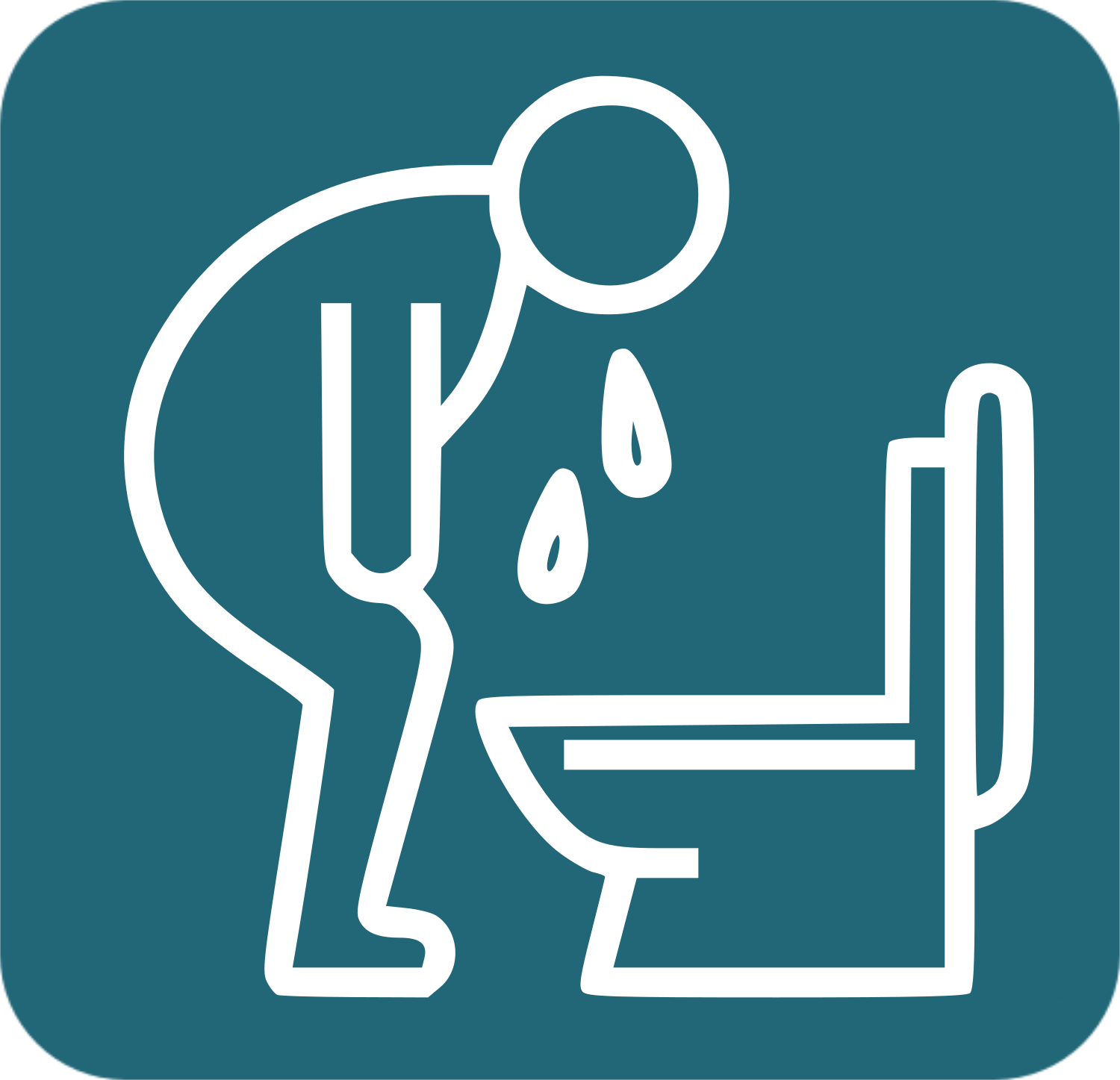 Icono persona vomitando