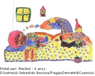 Dibuix de Reposar i dormir pintat per Maribel de 6 anys