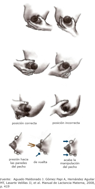 Extracción manual leche del pecho